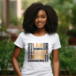 I am a Black Mom  Gold - Word Art Sublimation Graphic Tee