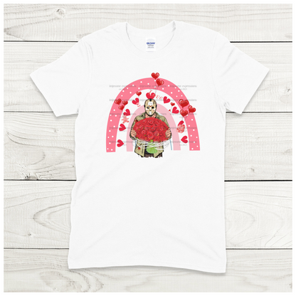 Jason Flowers - Scary Valentine Sublimation Graphic Tee