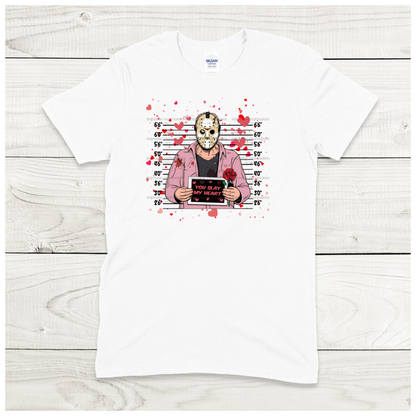 Jason - You Slay My Heart 2 - Scary Valentine Sublimation Graphic Tee