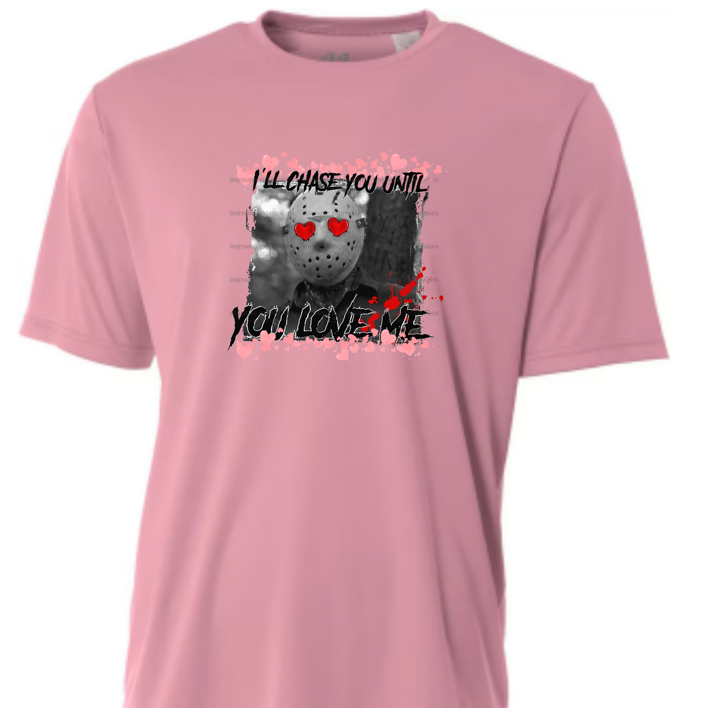 Jason - I'll Chase You Until You Love Me - Scary Valentine Sublimation Graphic Tee