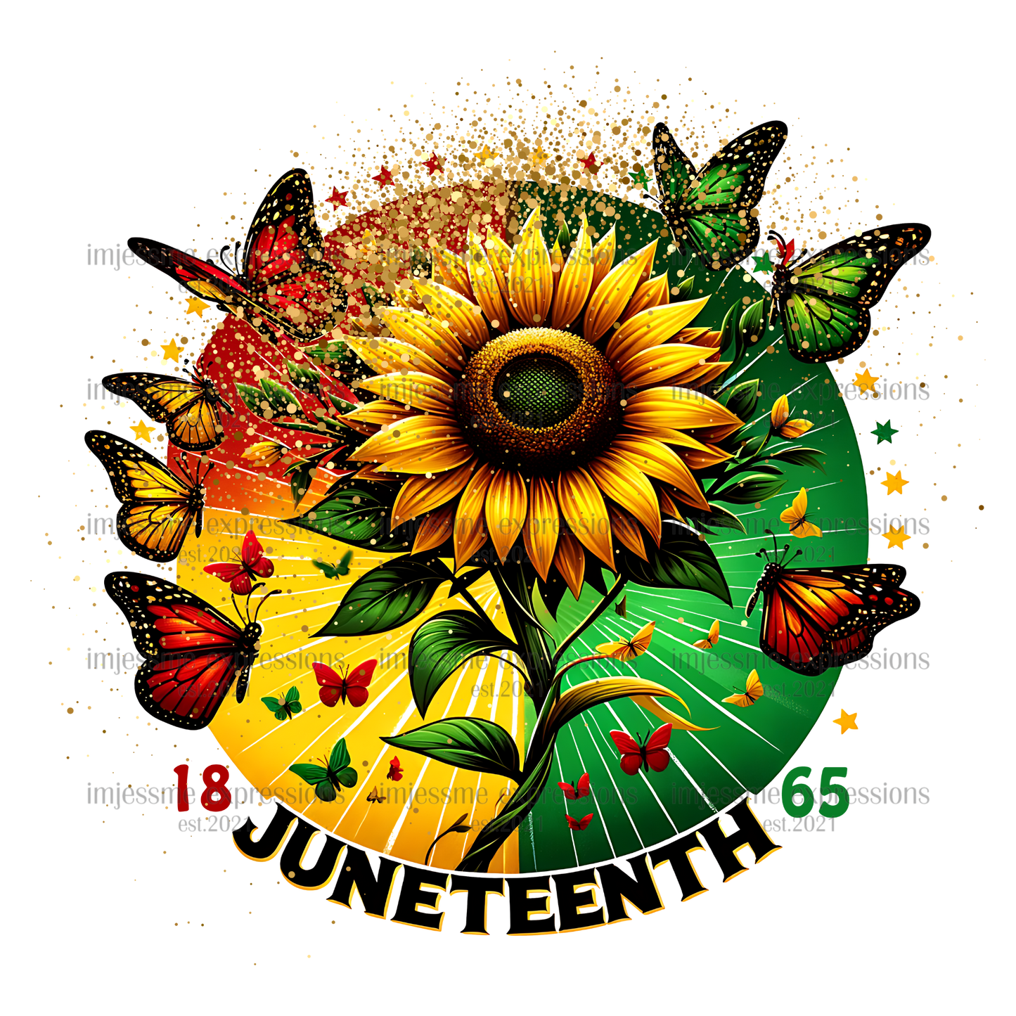 Juneteenth - Sunflower & Butterfly