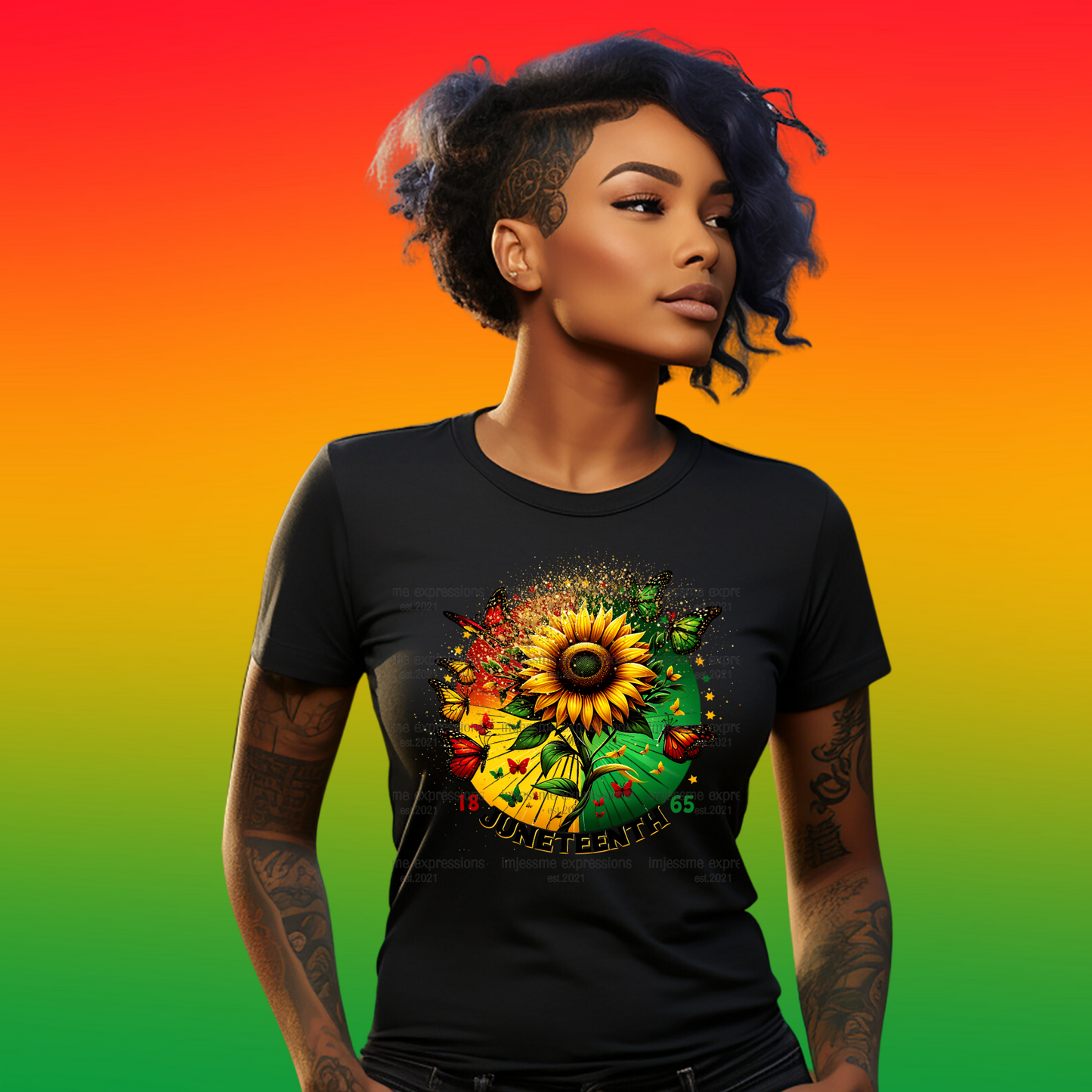 Juneteenth - Sunflower & Butterfly