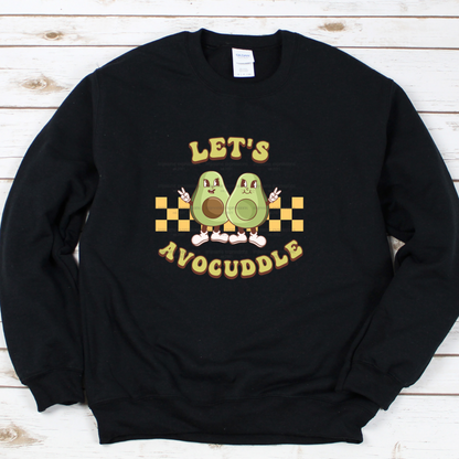 Let's Avocuddle - DTF Valentine's Day Graphic Sweater