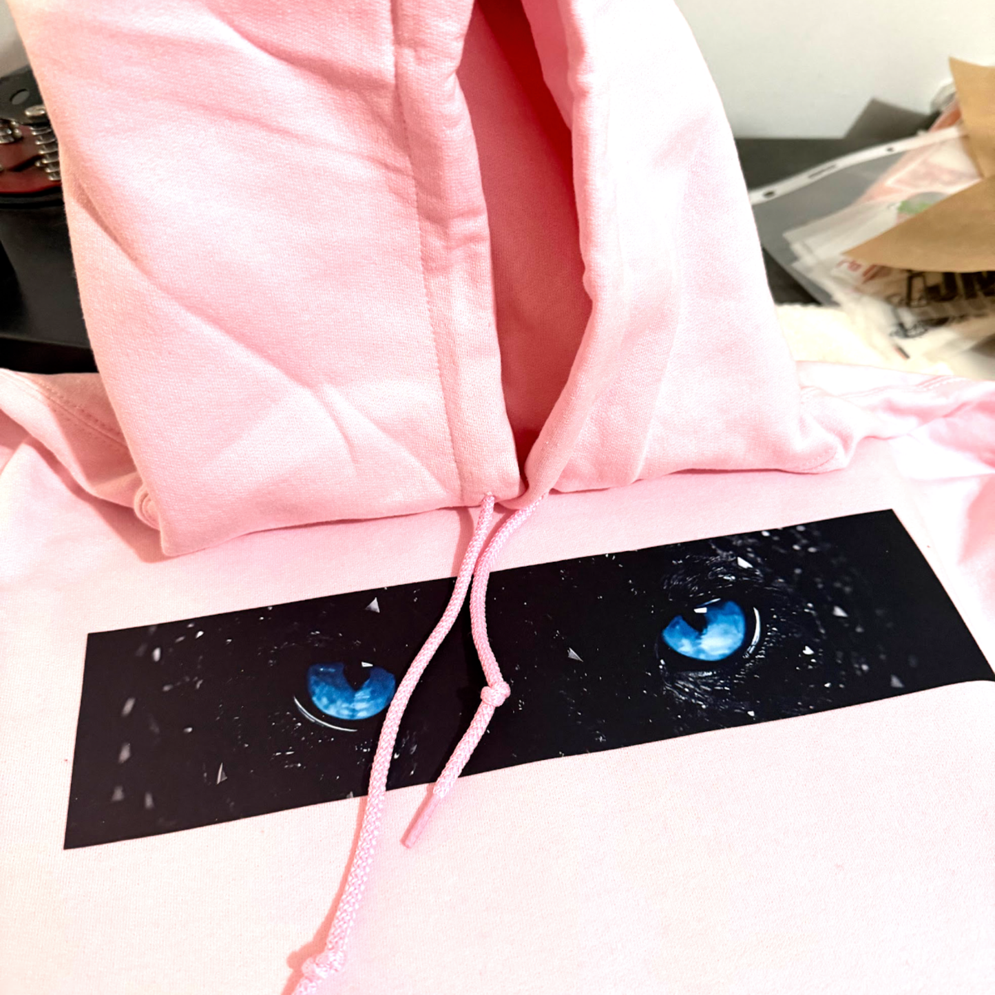 Pink Panther Eyes - Graphic Hoodie
