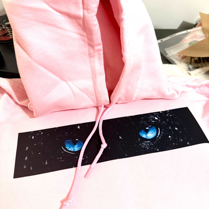 Pink Panther Eyes - Graphic Hoodie