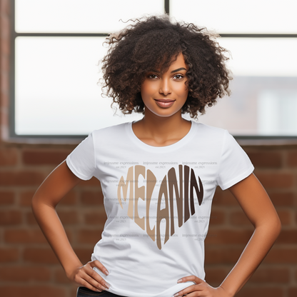 Melanin Heart - Melanin Magic Sublimation Graphic Tee