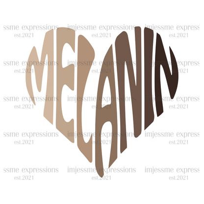 Melanin Heart - Melanin Magic Sublimation Graphic Tee