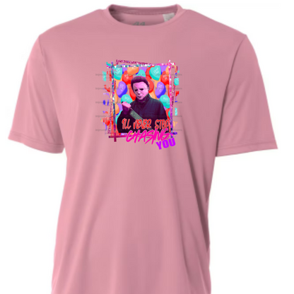 Mike - I'll Never Stop Chasing You - Scary Valentine Sublimation Graphic Tee