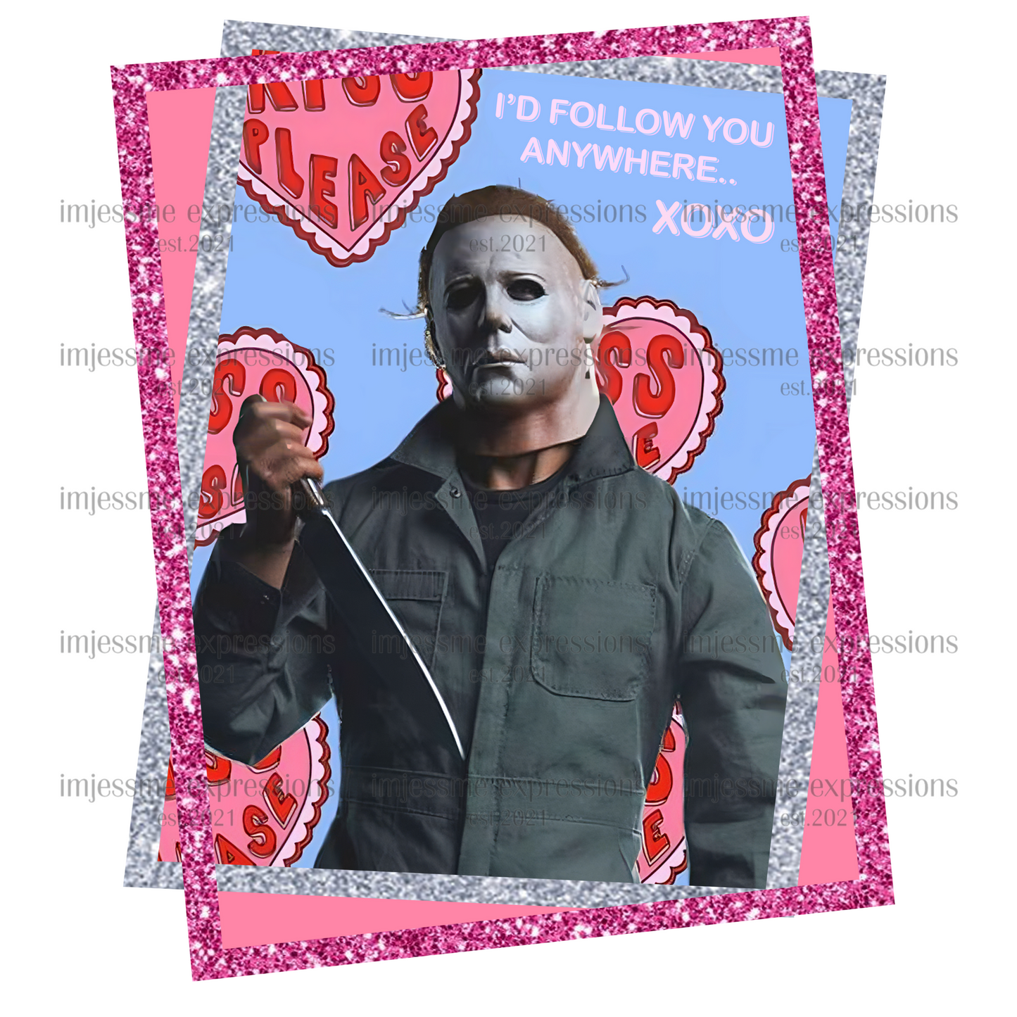 Mike - I'll Follow You Anywhere - Scary Valentine Sublimation Graphic Tee