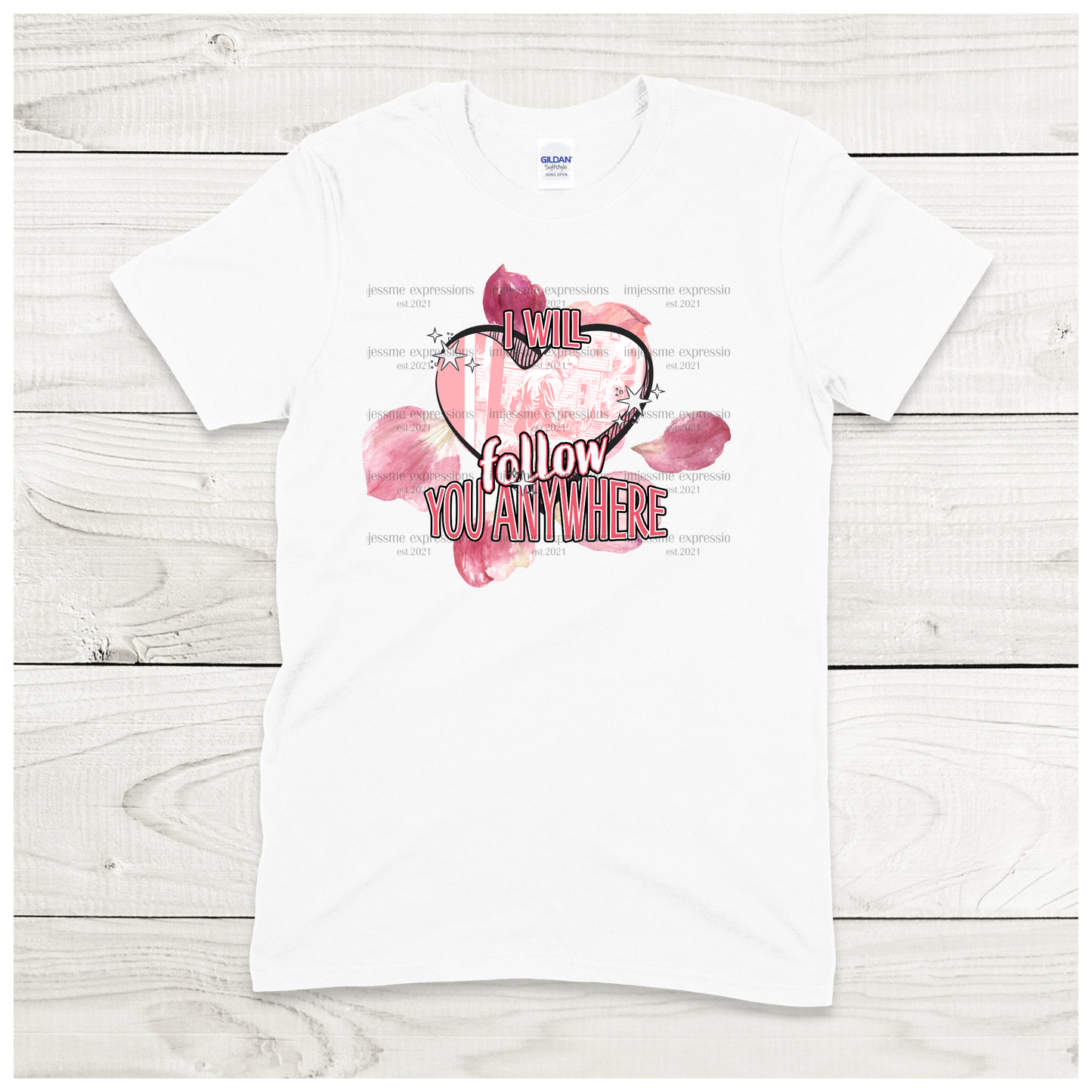 Mike - I Will Follow You Anywhere - Scary Valentine Sublimation Graphic Tee