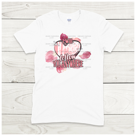 Mike - I Will Follow You Anywhere - Scary Valentine Sublimation Graphic Tee