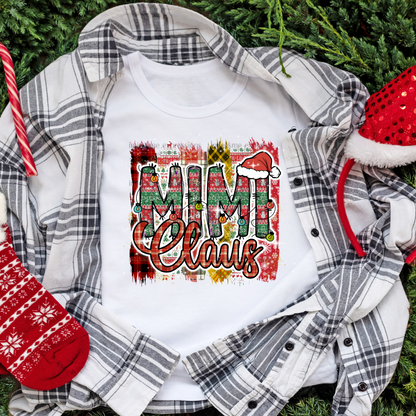 Mimi 2 - "Claus" Matching Christmas Graphic Tee