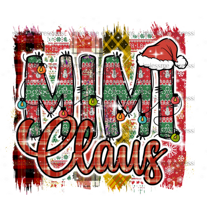 Mimi 2 - "Claus" Matching Christmas Graphic Tee
