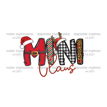 Mini - "Claus" Matching Christmas Graphic Tee (Infant & Toddler)