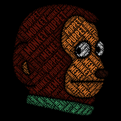 Monkey Puppet - Calligram Graphic Tee