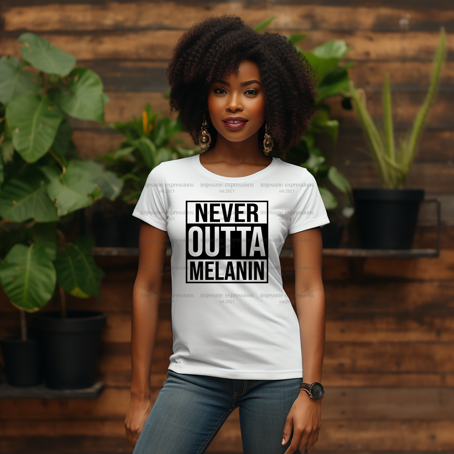 Never Outta Melanin - Melanin Magic Sublimation Graphic Tee