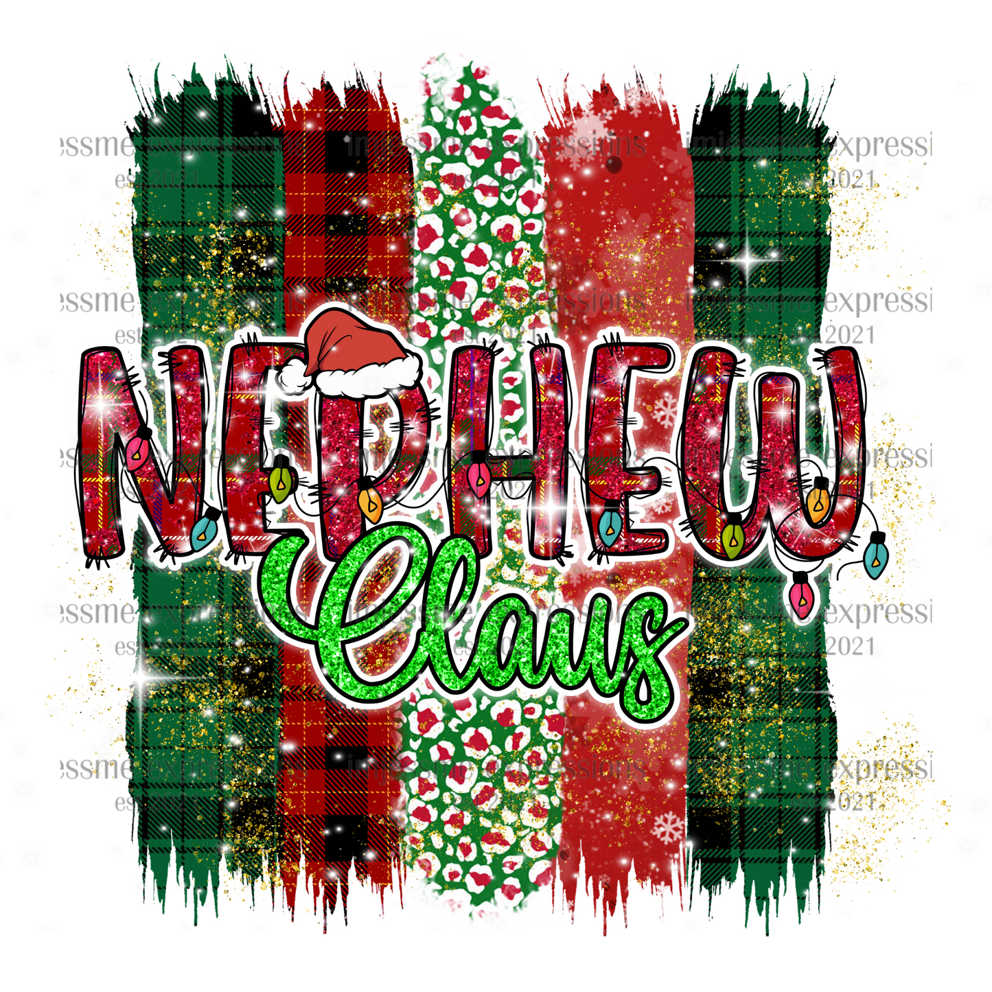 Nephew - "Claus" Matching Christmas Graphic Tee