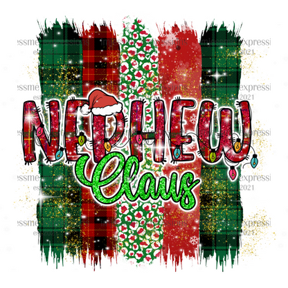 Nephew - "Claus" Matching Christmas Graphic Tee