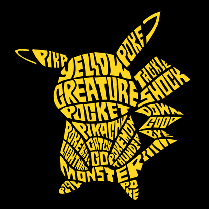 Pikachu - Calligram Graphic Tee