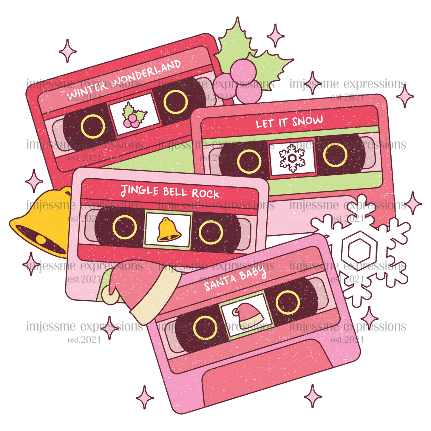 Retro-Christmas cassettes - Graphic Tee