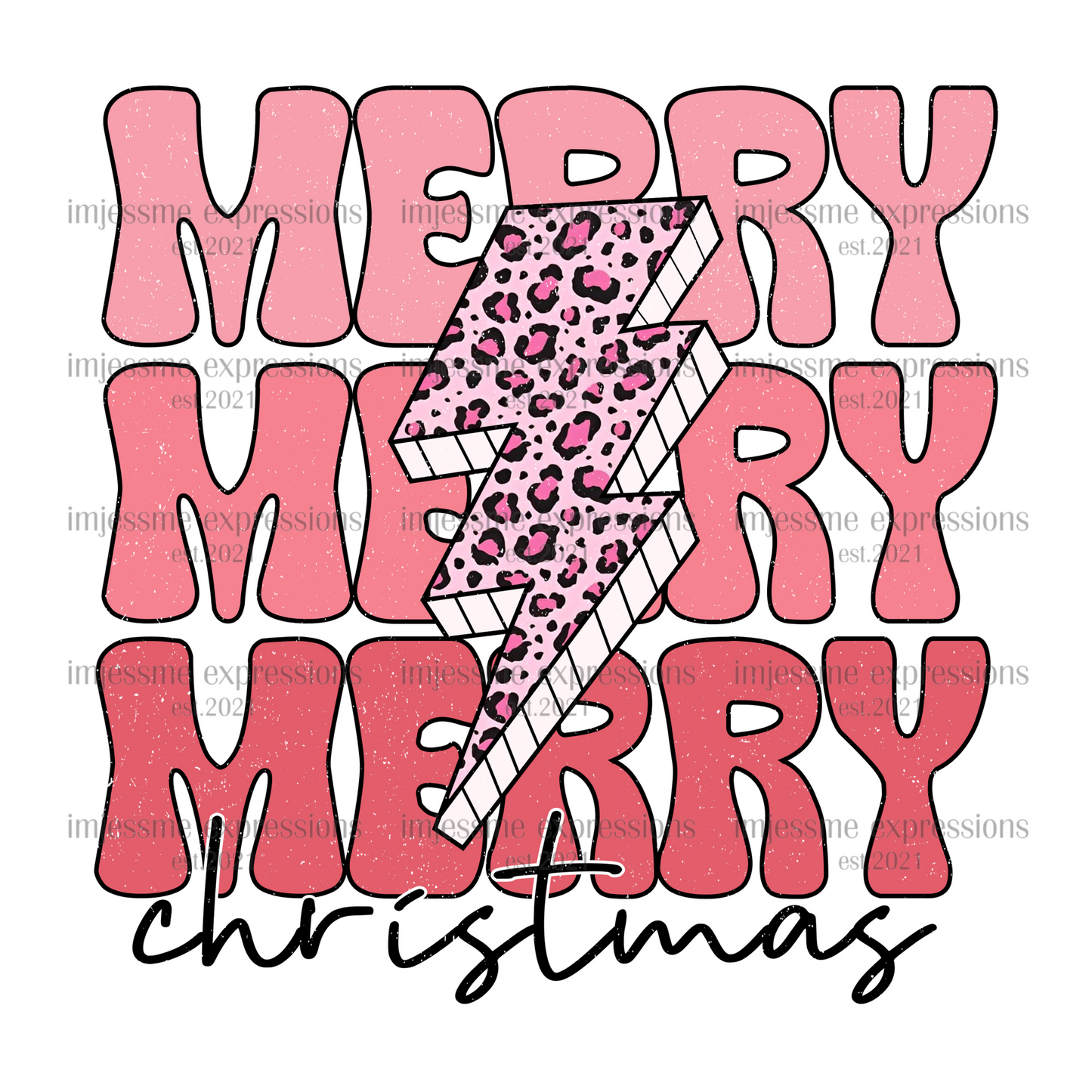 Retro-Merry Christmas - Graphic Tee