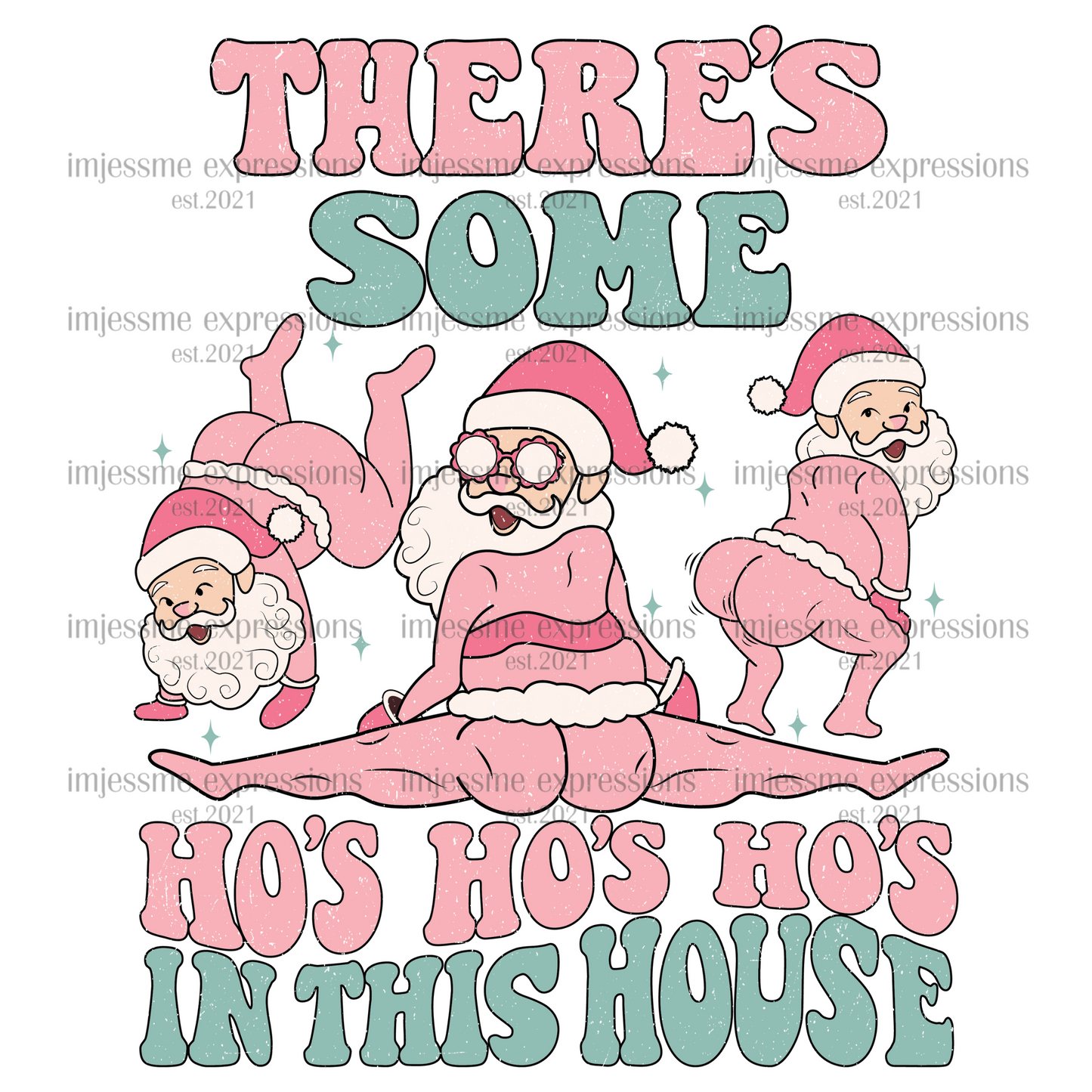 Retro-Ho, Ho, Ho's in this house - Graphic Tee