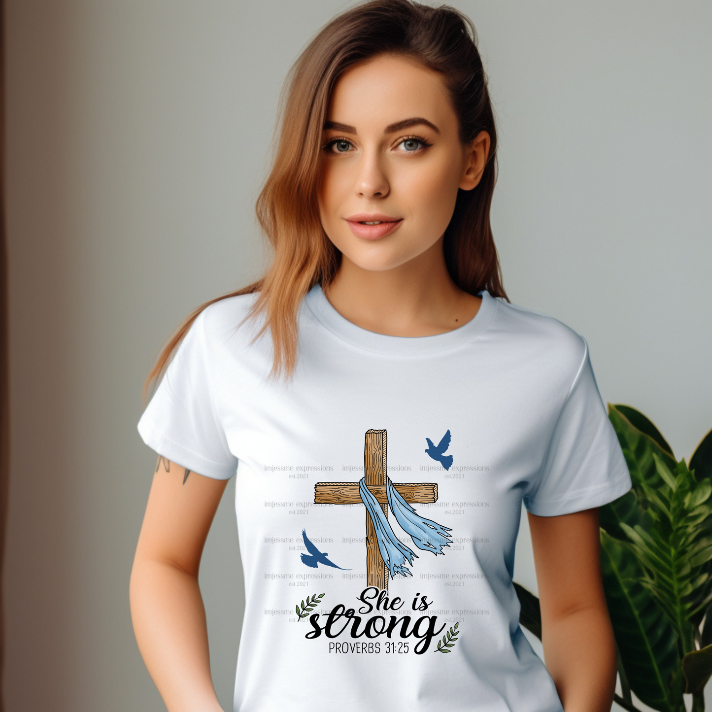 Proverbs 31:25 - Sublimation Graphic Tee