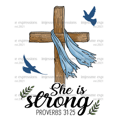 Proverbs 31:25 - Sublimation Graphic Tee