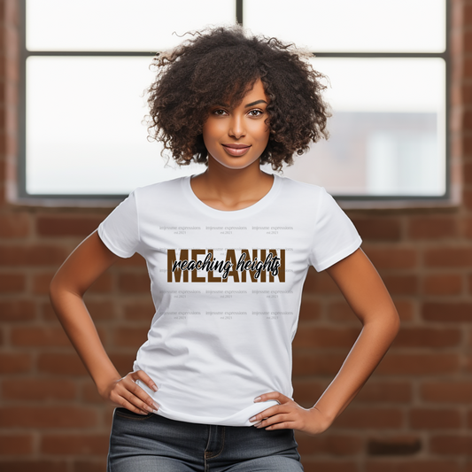Melanin Reaching Heights - Melanin Magic Sublimation Graphic Tee