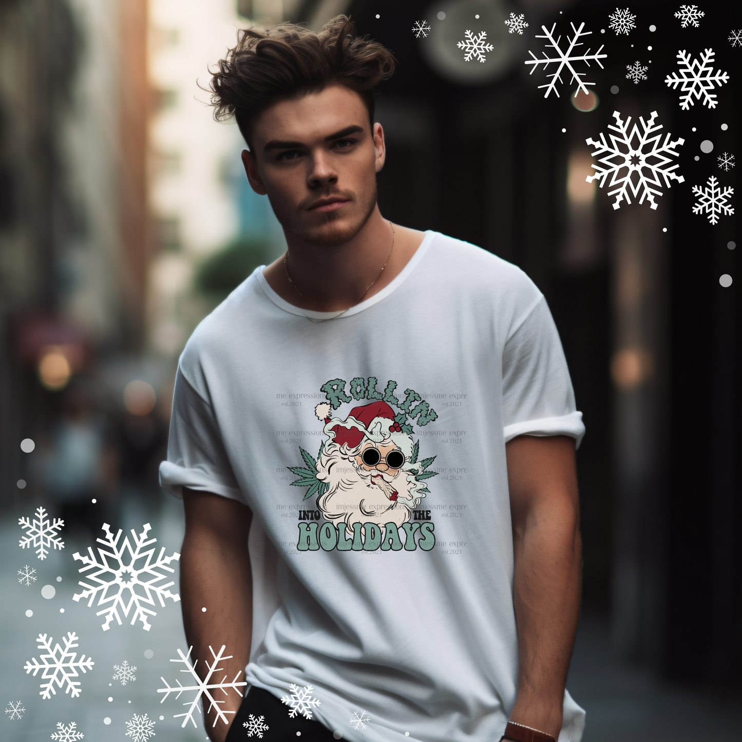 Rollin Into The Holidays - Graphic Tee