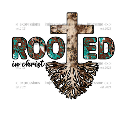 Rooted in Christ - Sublimation Graphic Tee