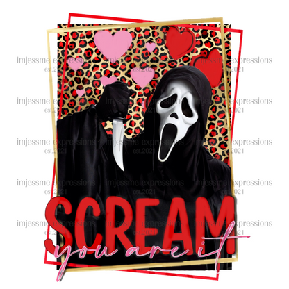 Scream - You Are It - Scary Valentine Sublimation Graphic Tee