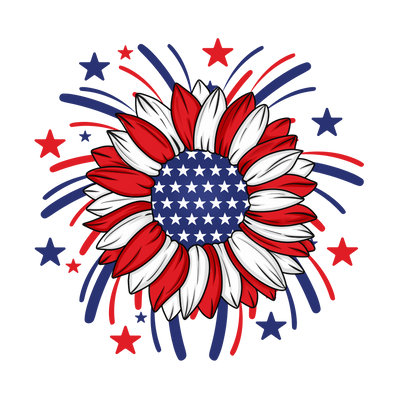 Patriotic - Flag Sunflower