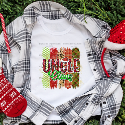 Uncle - "Claus" Matching Christmas Graphic Tee