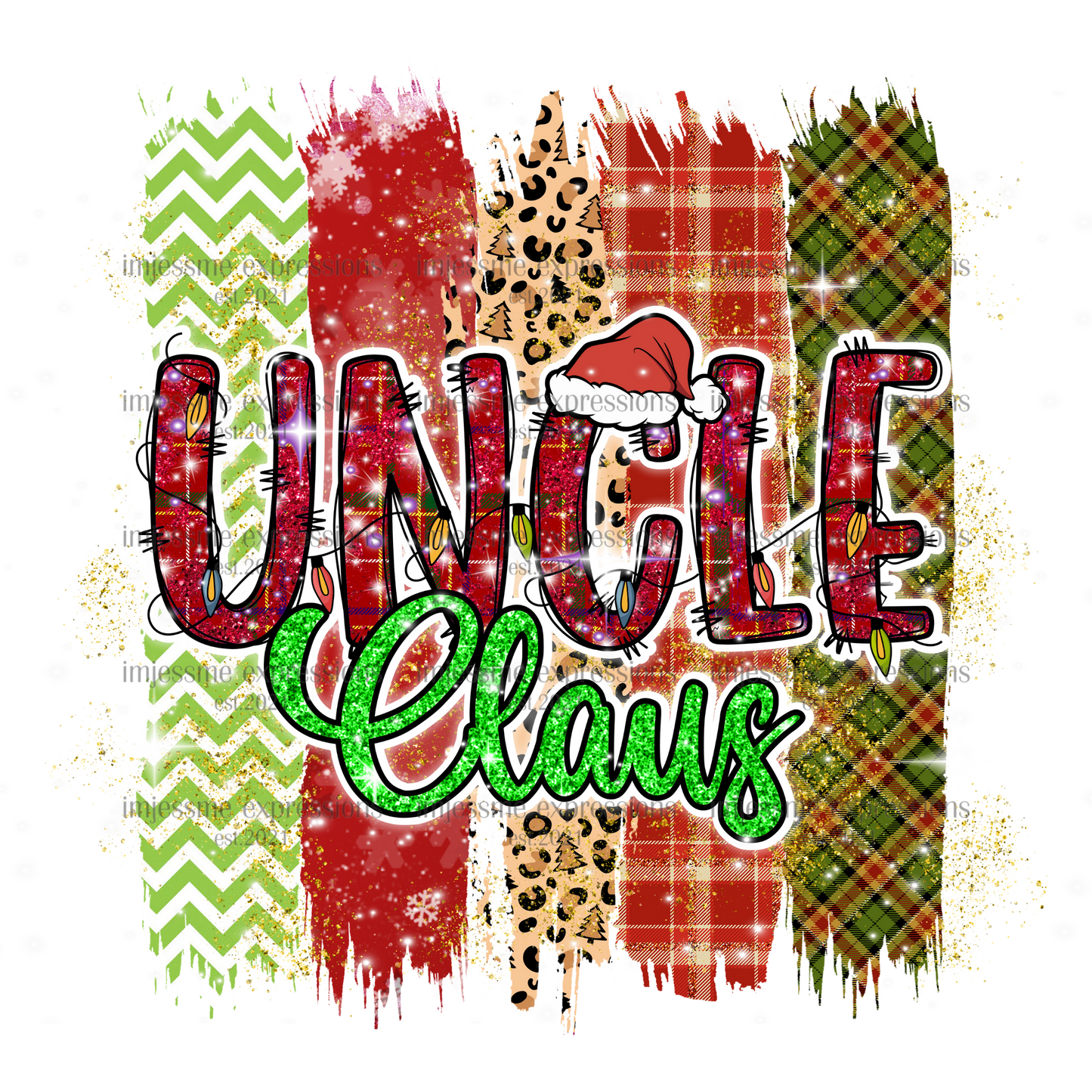 Uncle - "Claus" Matching Christmas Graphic Tee