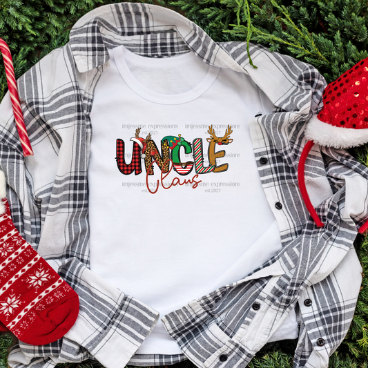 Uncle 2 - "Claus" Matching Christmas Graphic Tee