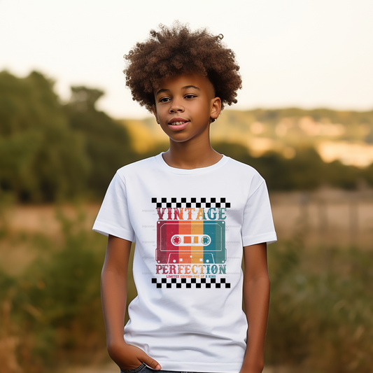 Vintage Perfection - Vintage Music Sublimation Graphic Tee