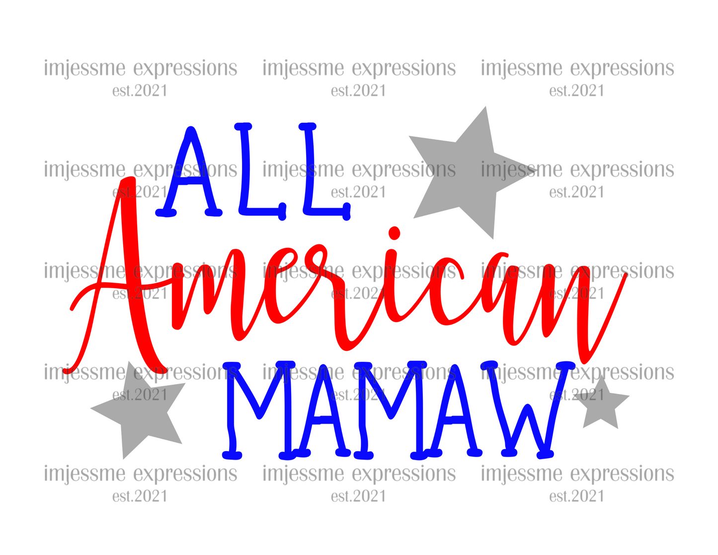 ALL AMERICAN MAMAW - GRAPHIC TEE