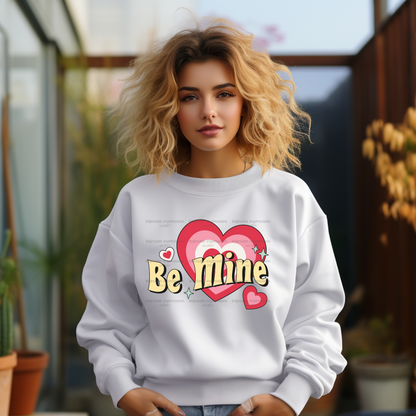 Retro-Be Mine - DTF Valentine's Day Graphic Sweater