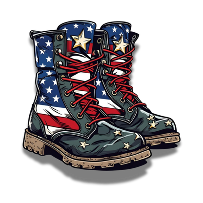 Patriotic - Flag Boots