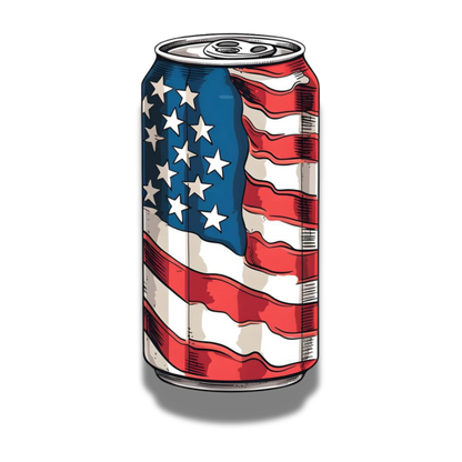 Patriotic - Flag Soda Can