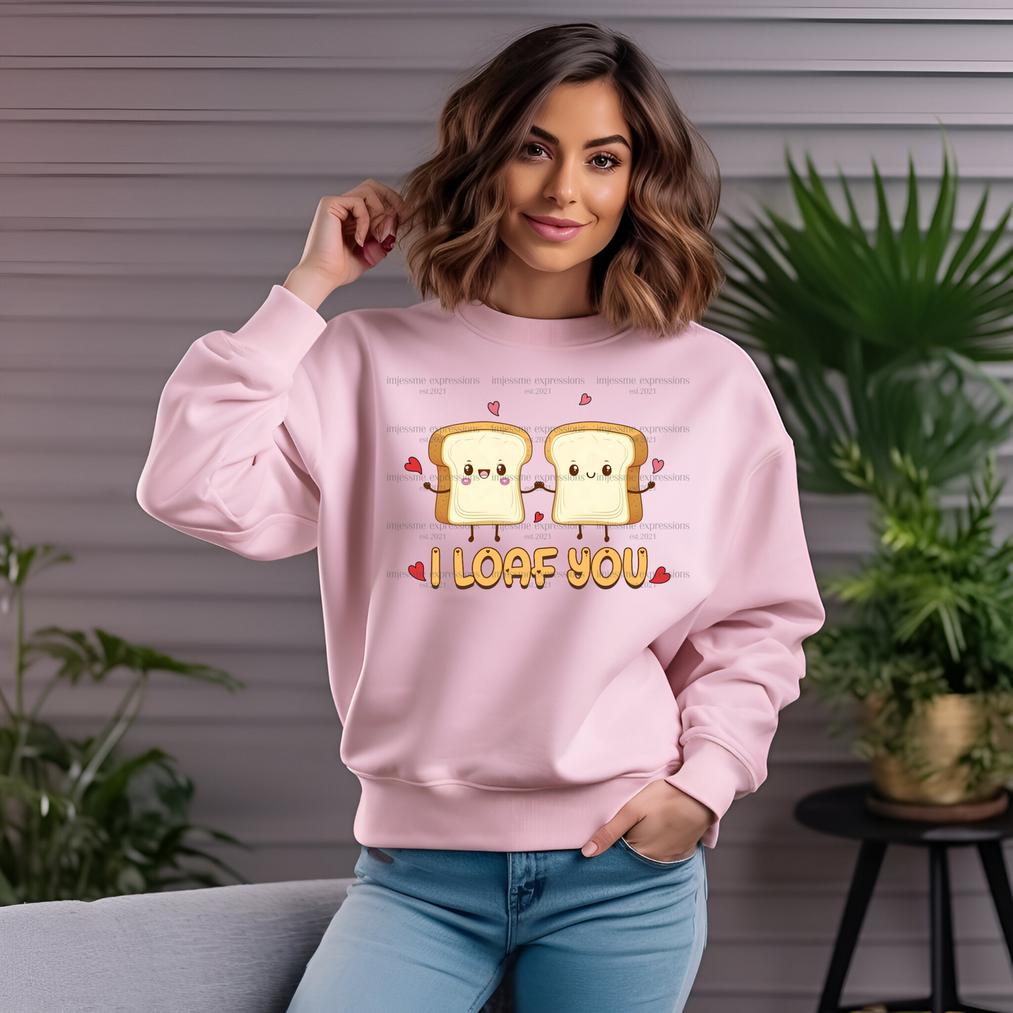 I Loaf You - DTF Valentine's Day Graphic Sweater