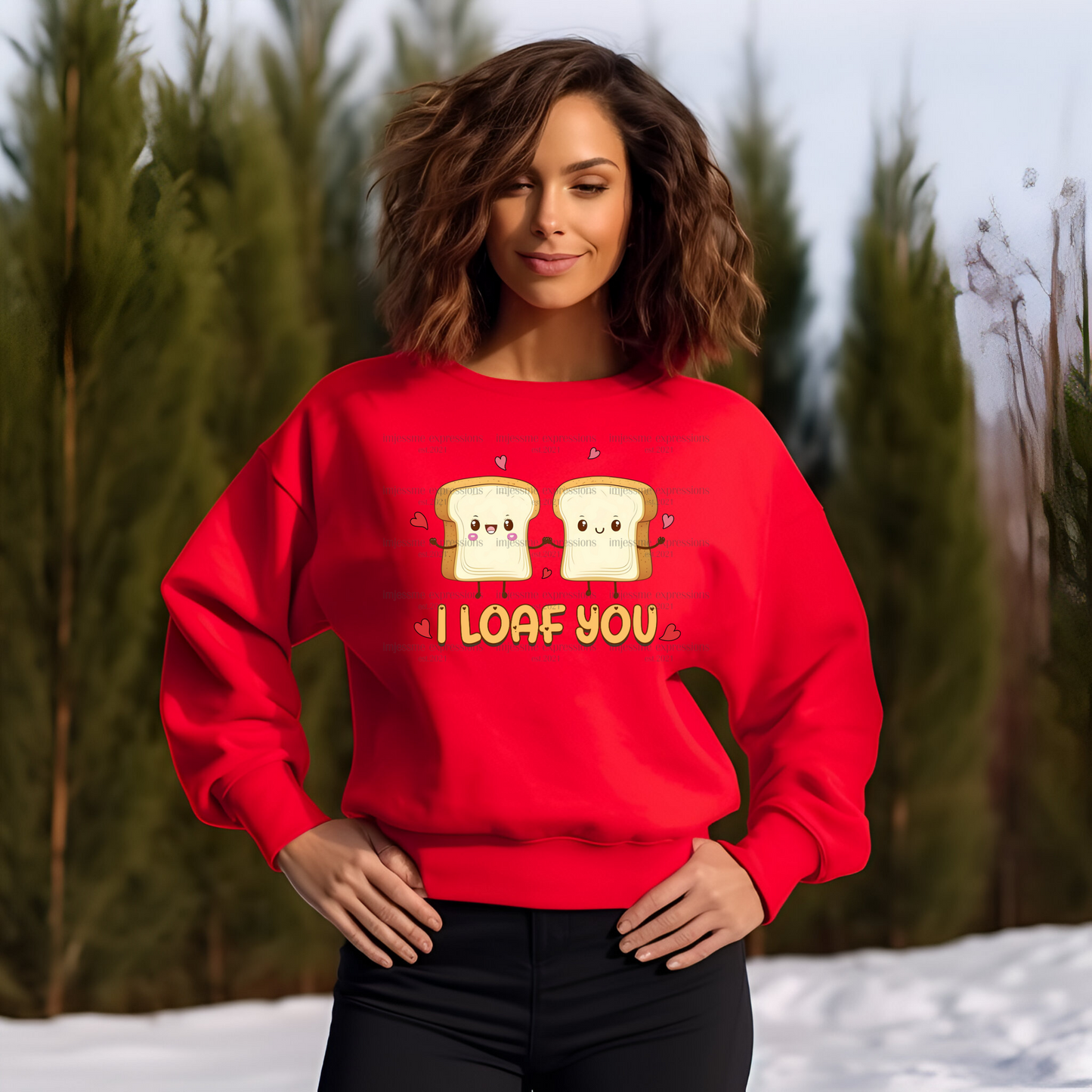 I Loaf You - DTF Valentine's Day Graphic Sweater