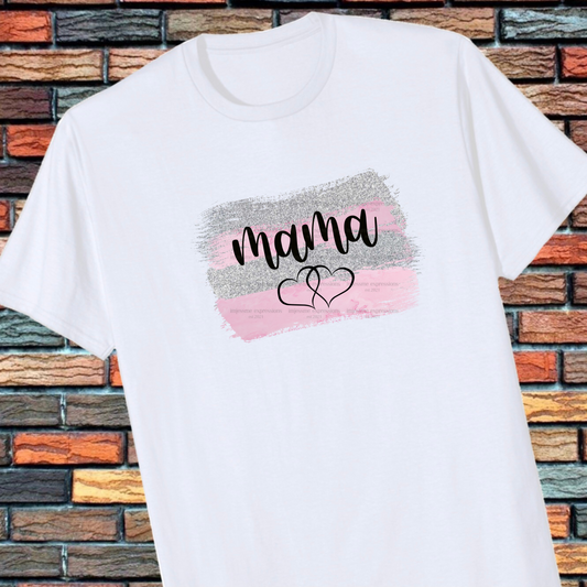 MAMA WITH HEARTS - GRAPHIC TEE