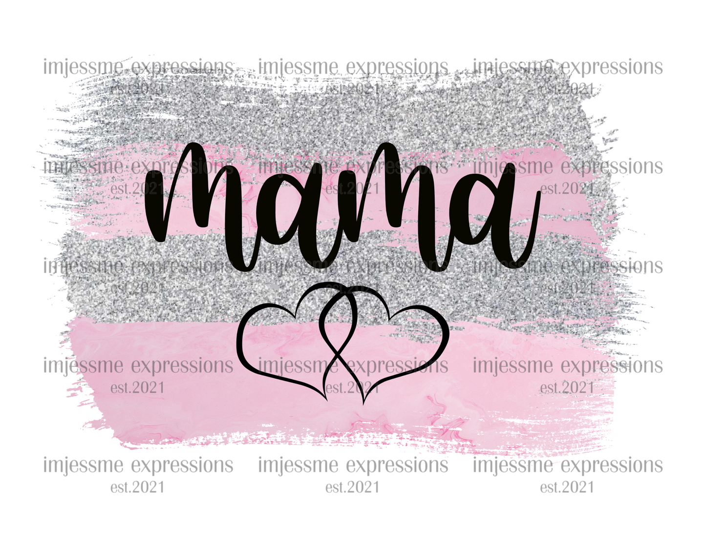 MAMA WITH HEARTS - GRAPHIC TEE