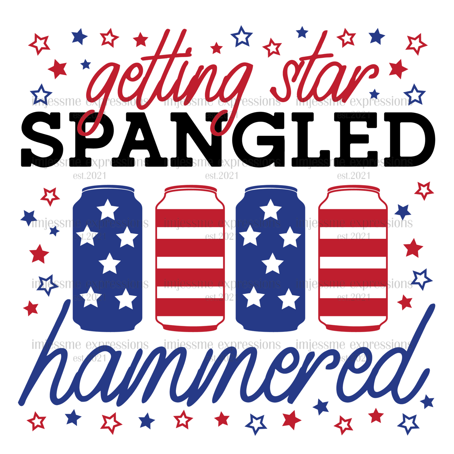 Patriotic - Star Spangled Hammered