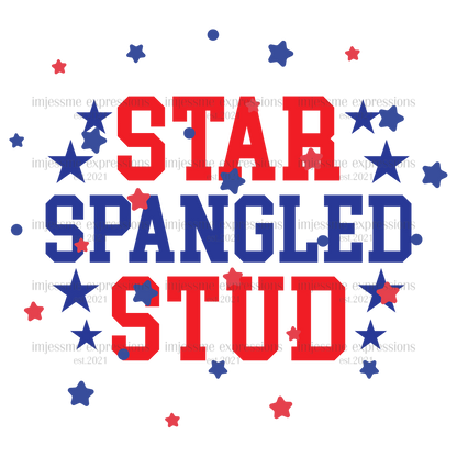 Patriotic - Star, Spangled Stud