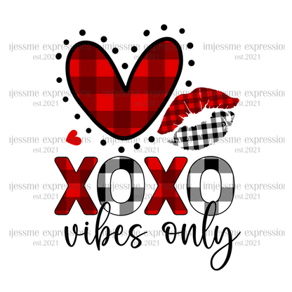 XOXO Vibes Only - DTF Valentine's Day Graphic Sweater